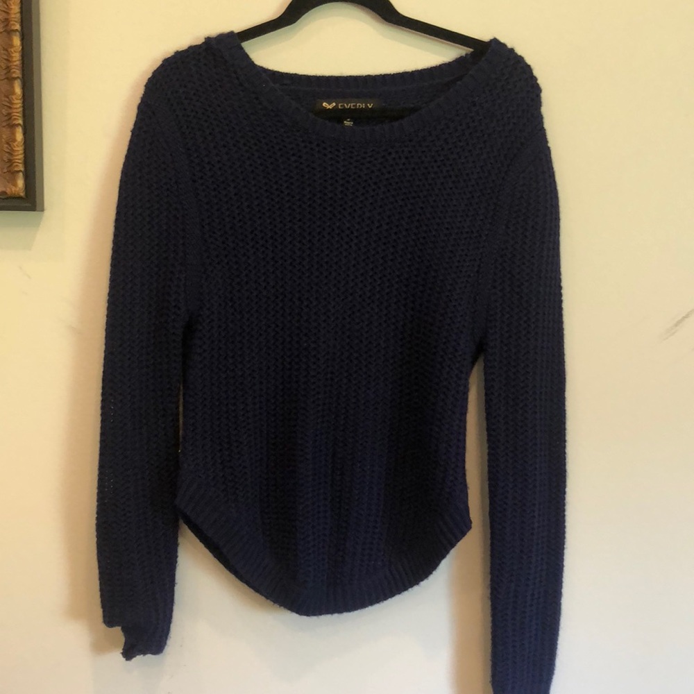 Navy blue sweater